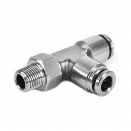 SPD08-01S1G Тройник Т-образный нерж G1/8 8мм