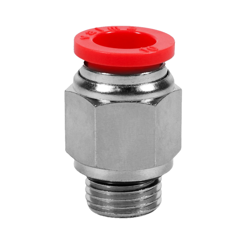 QP-AD-06-G12 Фитинг прямой, 6мм x G 1/2 (наруж.резьба)