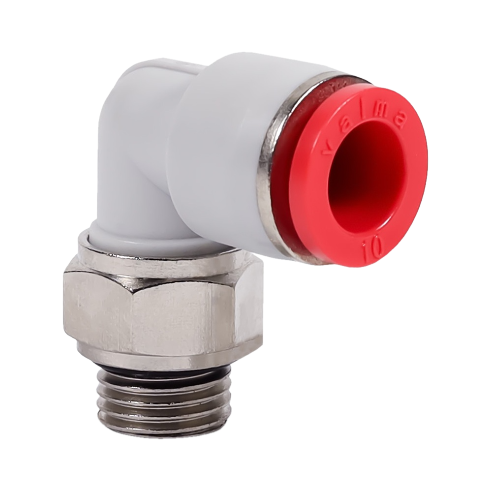 QP-AL-10-G38 Фитинг угловой, 10мм x G 3/8 (наруж.резьба)